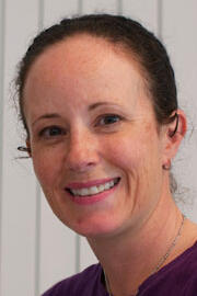 Corinne, owner of The Bike Whisperer, at the Newbury bicycle workshop